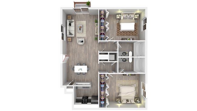 Landmark 2 bedroom.png - Landmark Apartments