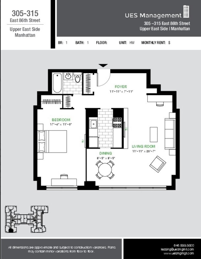 Floorplan - Yorkshire Towers