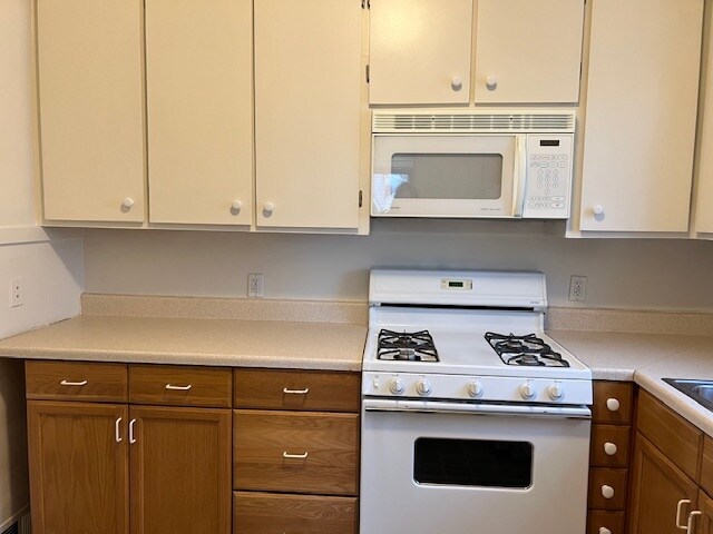 Gas stove and kitchen storage - 166 Jewell St