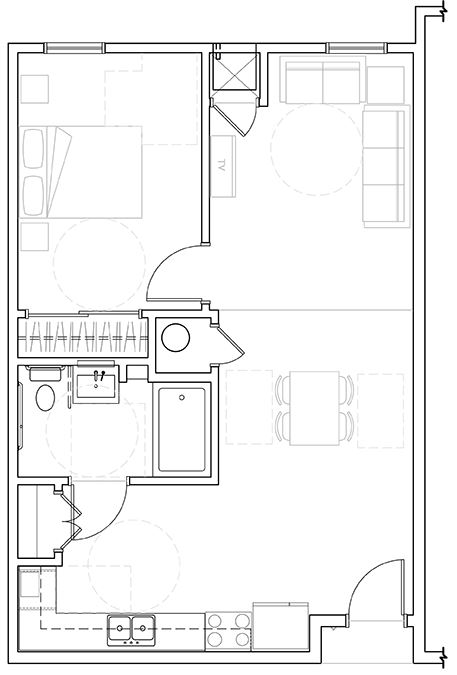 One Bedroom - Riverview Senior Residences