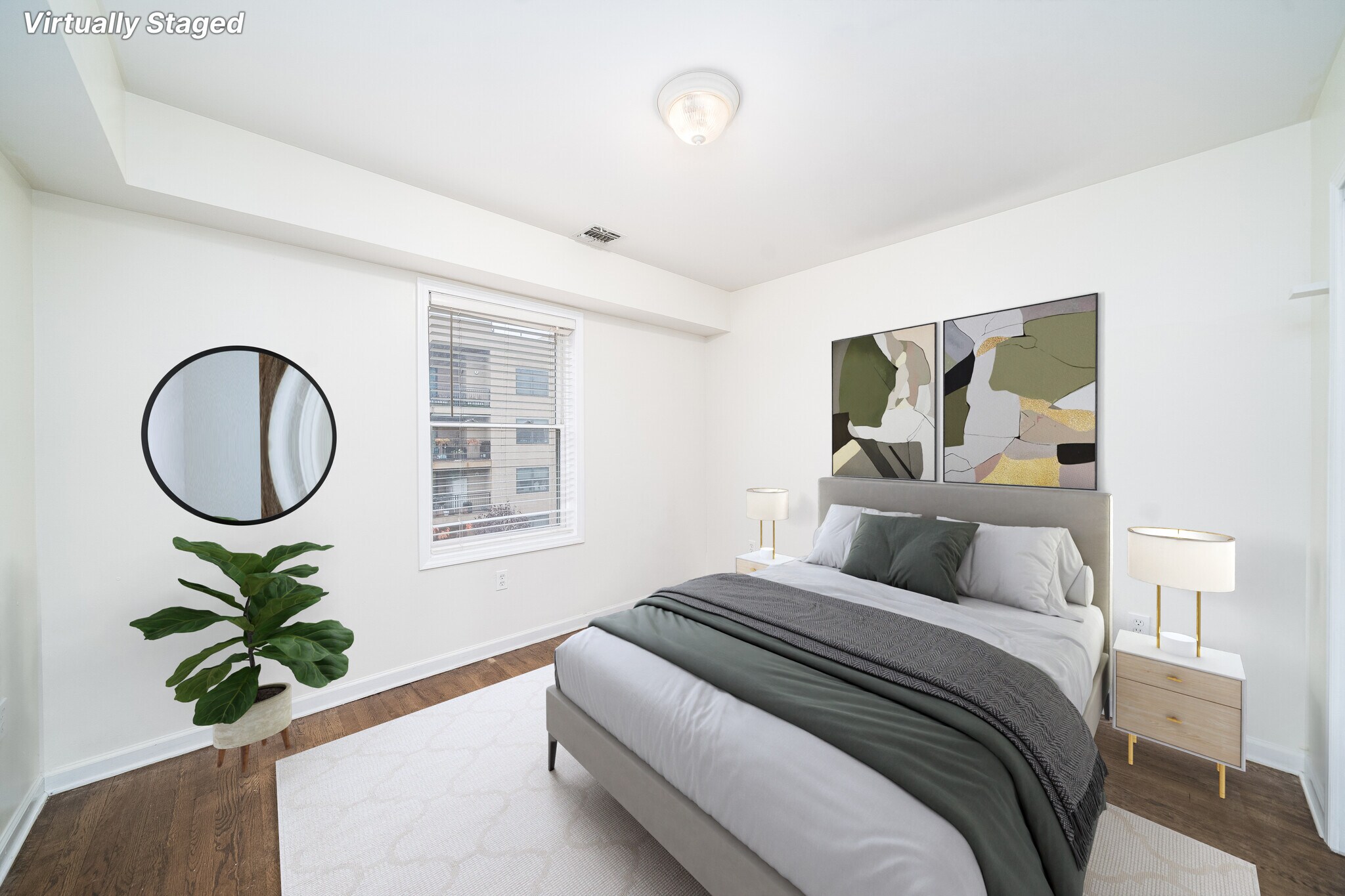 Staged 2nd bedroom - 204 Jackson St