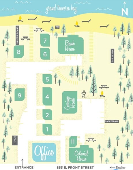 Property map - 853 E Front St