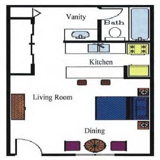 Studio - Ridgecrest Apartments