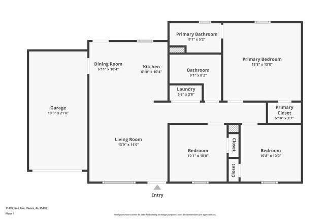 Building Photo - Spacious 3-Bed, 2-Bath Home Near Mercedes-Benz Plant in Vance!