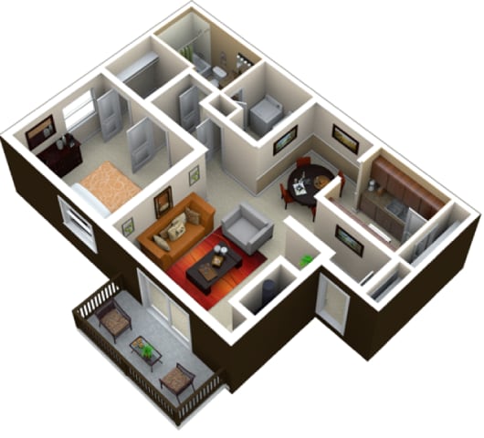 Floorplan - North Bluff Apartments
