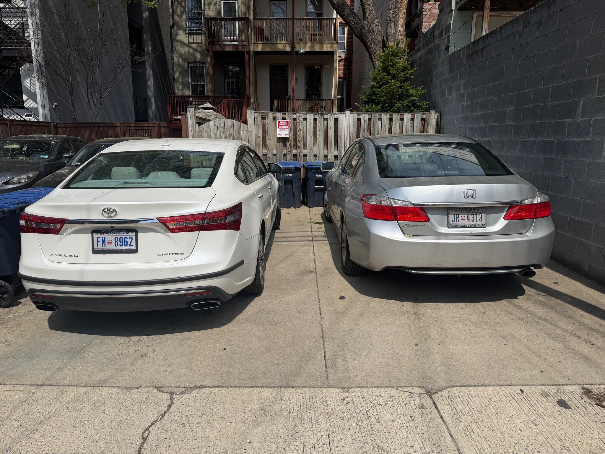 Parking for two cars in the rear (extra) - 1336 Kenyon St NW