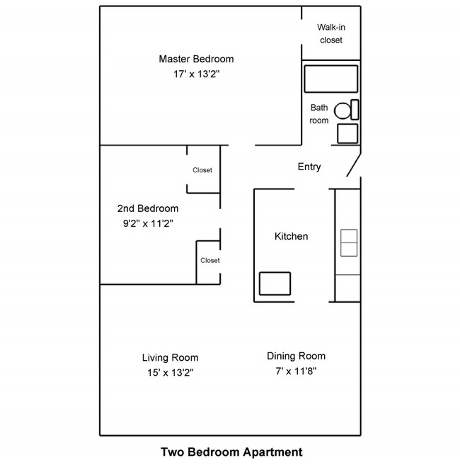 2BR/1BA - Magnolia Pointe Apartments