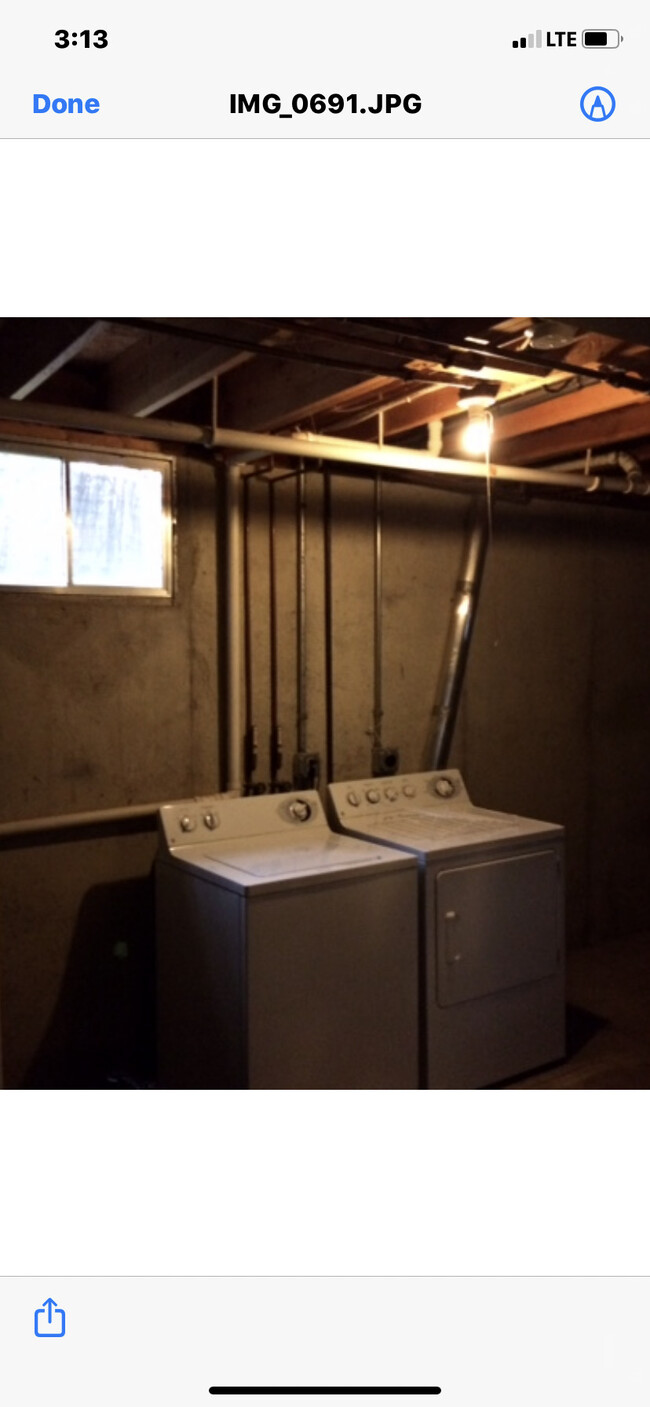 Washer and dryer in full basement - 1212 Williams St