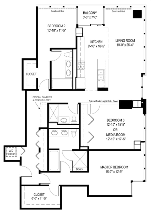 3BR/3BA - 235 W Van Buren St