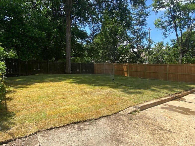 Freshly landscaped backyard - 327 N Willett St