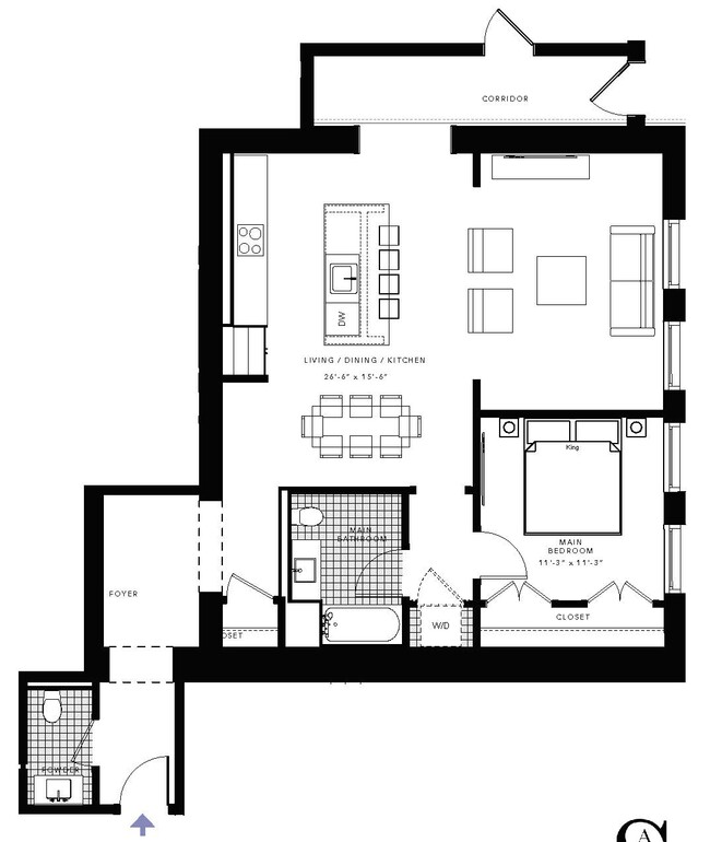 Floorplan - Peabody School Apartments