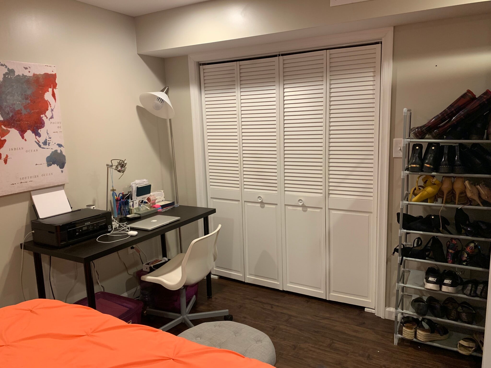 spacious bedroom closet - 7606 16th St NW