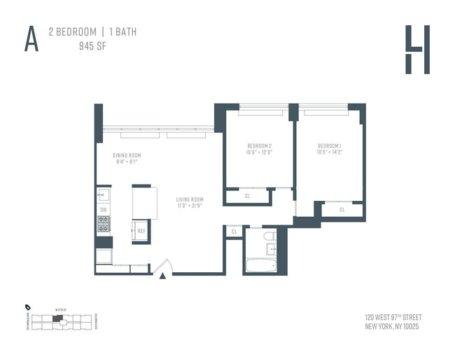 Floorplan - 120 West 97th  Street