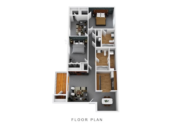 Floorplan - Hilltop Apartments