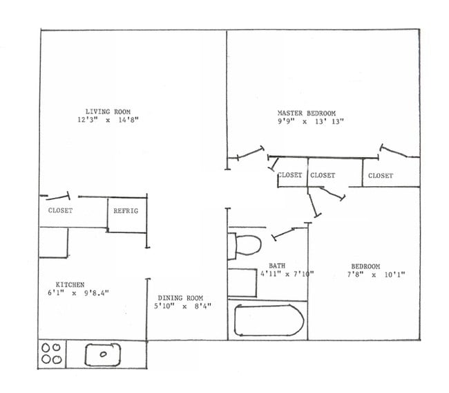 2BR/1BA - Williamsburg Court