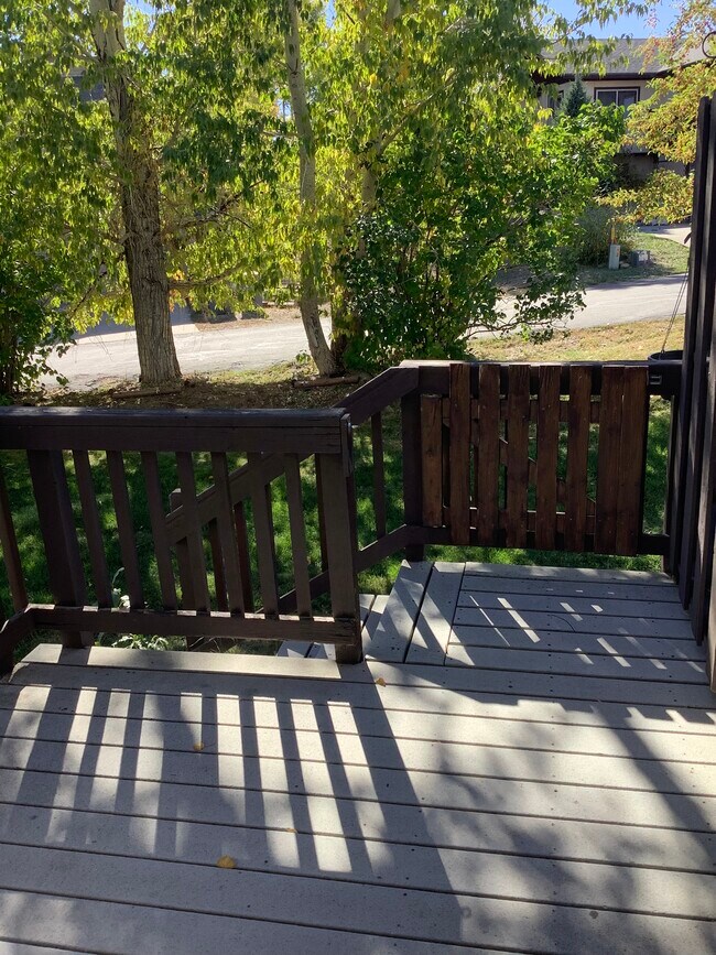 Back deck - 262 Harvest Dr