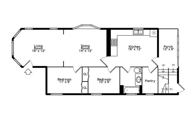 Floor Plan - 2636 N Avers Ave