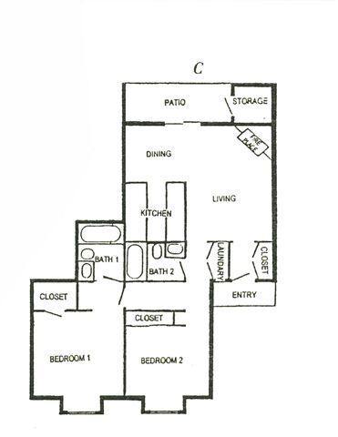 Floorplan - Timberline Apartments