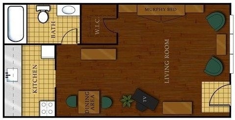 Studio - Stadium View Condominiums