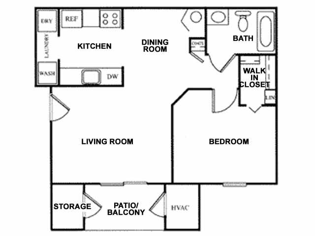 1BR/1BA - Lakeshore Village Apartments