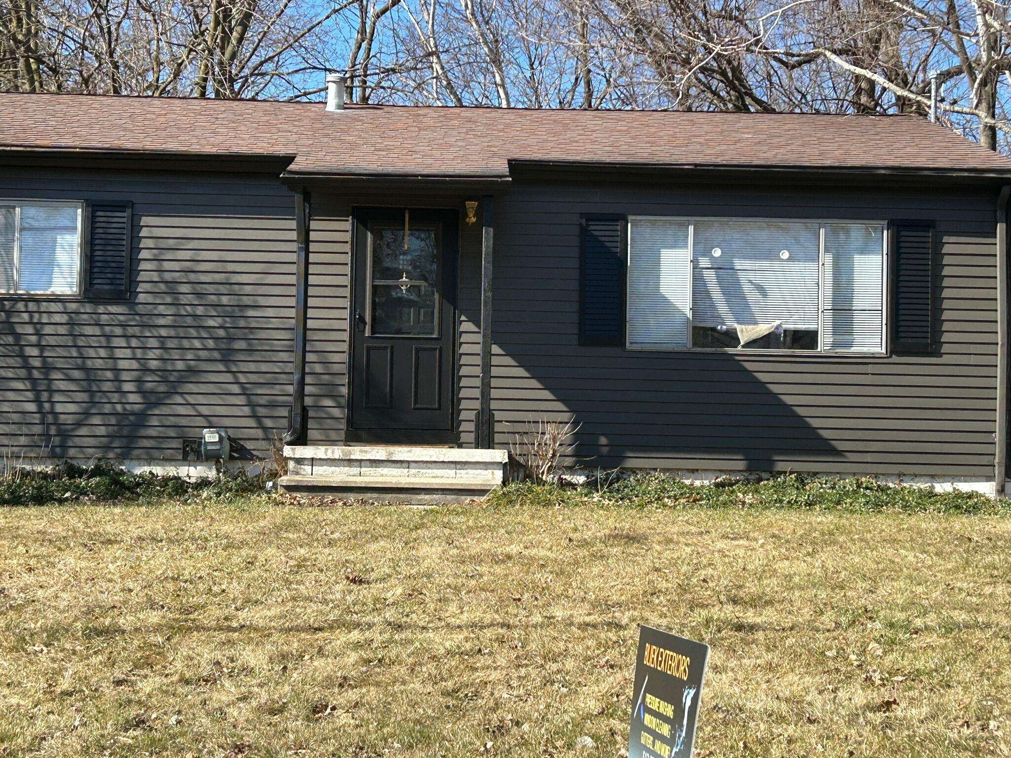 Close up view from road - 387 Okemos St