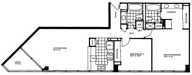 2BD/2BR - Iolani Court Plaza