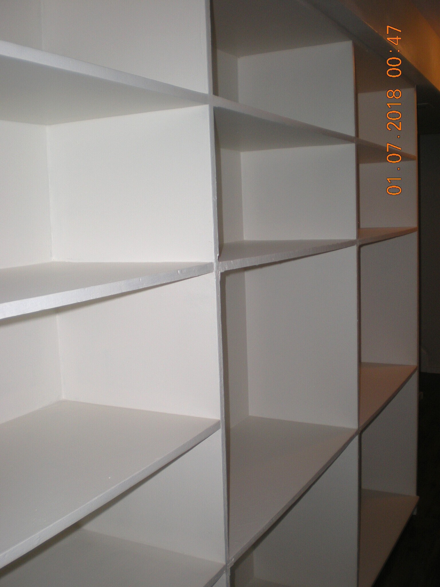 Tons of storage shelves in lower level hallway - 1160 Clinton St