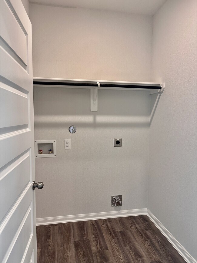 The utility room is located downstairs. Refrigerator, Washer and Dryer will be delivered soon and IN - 730 Tejas Village Pky