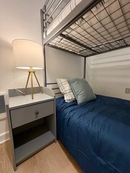 Second bedroom with all new linens, blankets and pillows - 21204 3rd Ave S