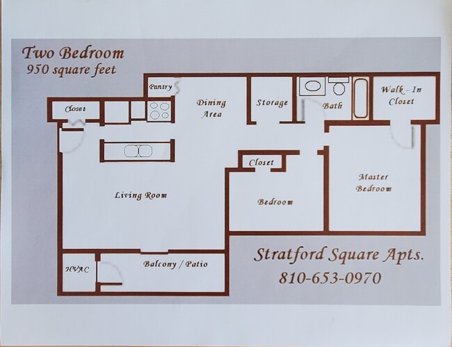 Floorplan - Stratford Square Apartments