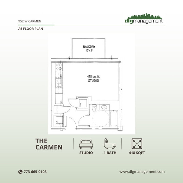 A6 Floor Plan - The Carmen