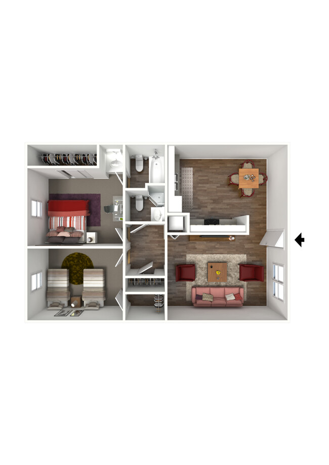 Floorplan - Cambridge House Apartments