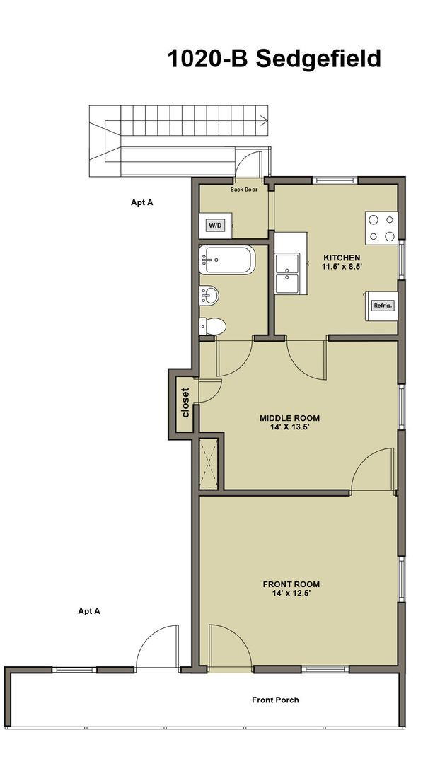 Building Photo - Adorable 1 Bedroom Walltown Duplex - Walk to Duke or Ninth St