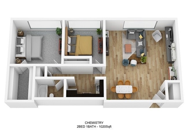 Floorplan - Schoolhouse Flats Apartments