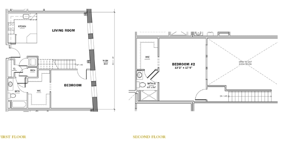 Loft Two Bedroom B - Oxford Mills