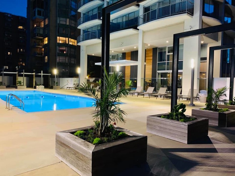 Night by the Pool - Prospect Tower