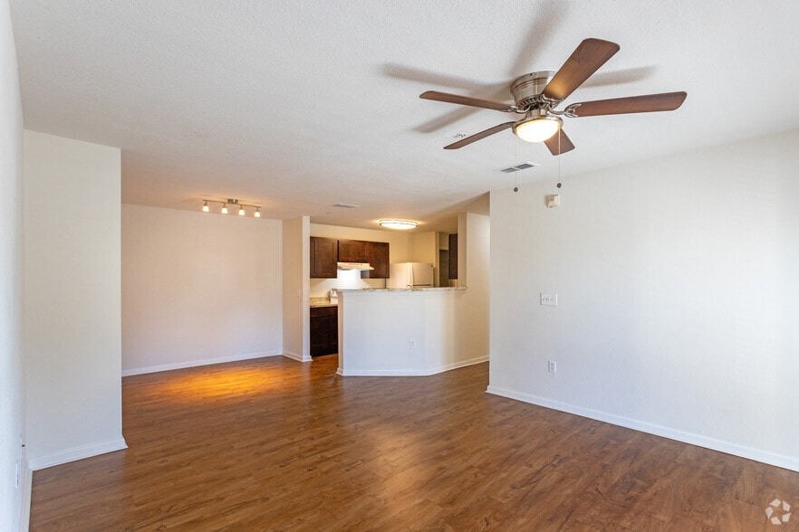 2BR, 2BA-1149SF, Living Room - Andrews Place Apartments