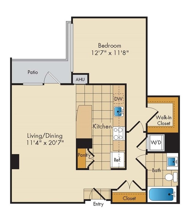 Floorplan - Flats 130 at Constitution Square