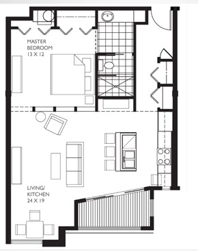 1BR/1BA - Abington Place