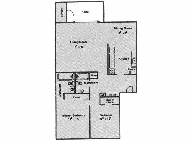 2BR/2BA - Pecan Valley  Golf Apartments