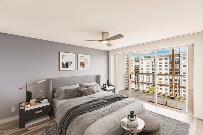 1st Bedroom Staged - 3901 S Flagler Dr