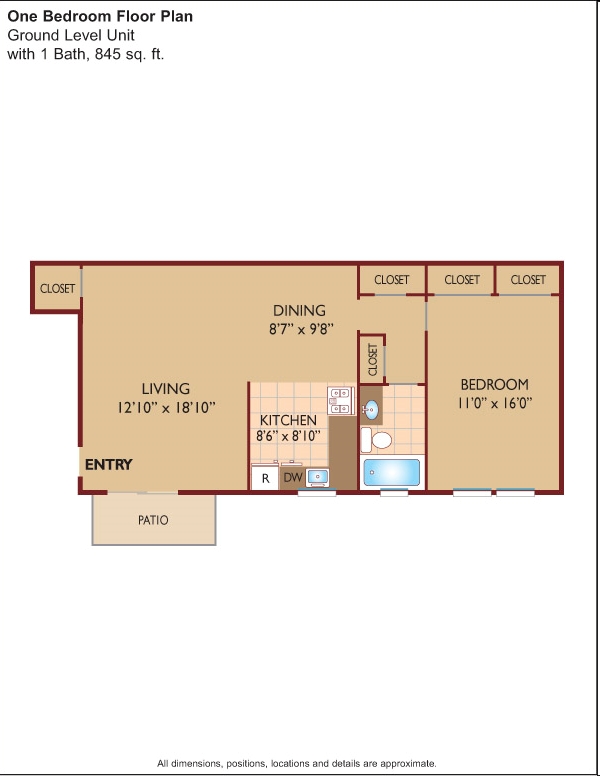 1BR/1BA - Parkwood Village