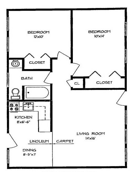 2BR/1BA - Eastpointe