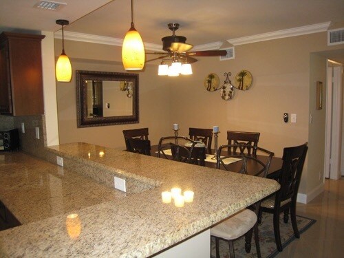 view from kitchen of dining room - 225 Deer Creek Blvd