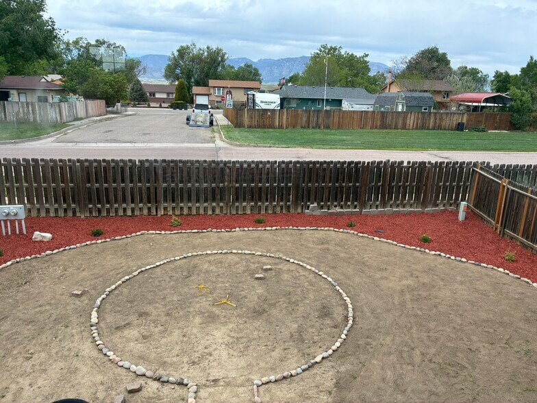 Backyard currently being re-landscaped - 8390 Dassel Dr