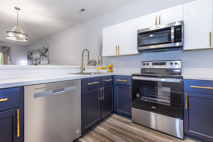 2BD, 1BA - Kitchen - Longacre Apartment Resort