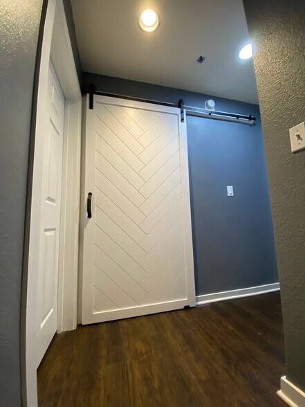 Barn door to master closet - 3901 Travis Street