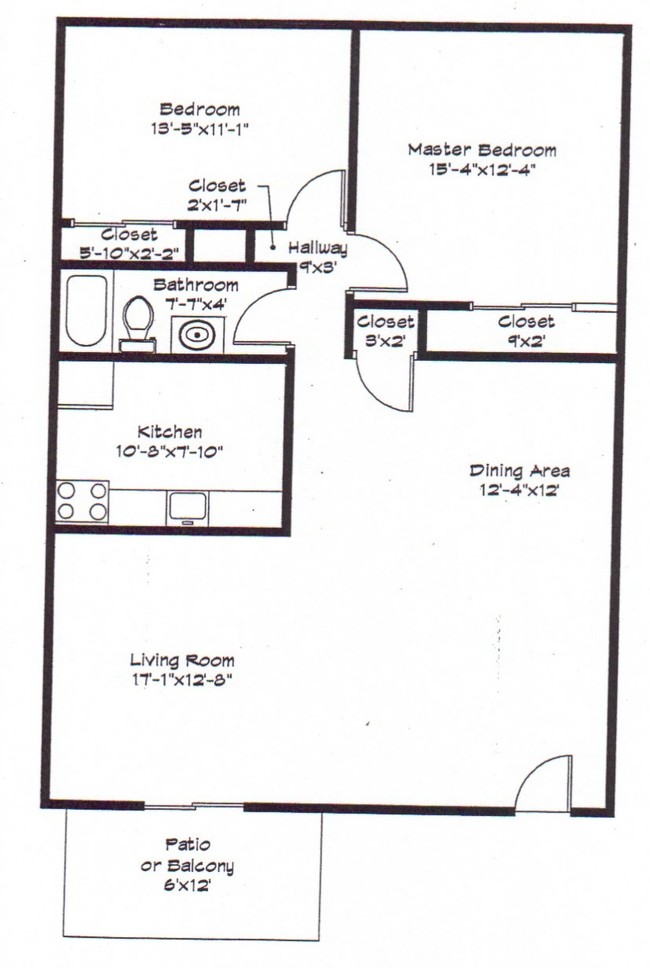 2BR/1BA - Topton Garden Apartments