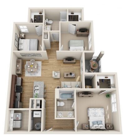 Floorplan - Hawthorne at the Bend