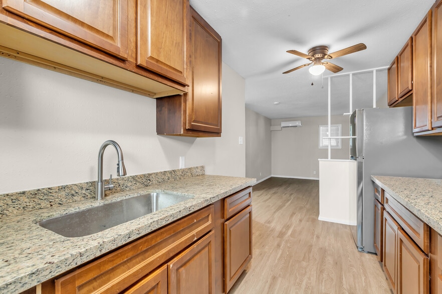 Kitchen of two bedroom unit - The Yellowstone Apartments